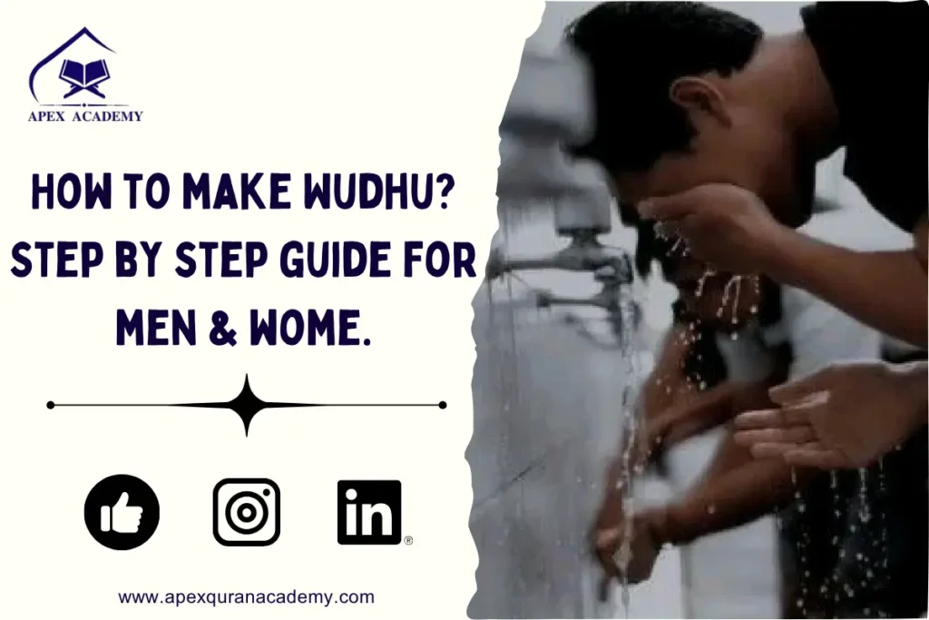 thumbnail and feature image of how to make wudu step by step