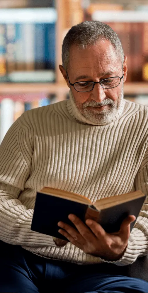 Adult Muslim man attending online Quran recitation and Tajweed classes for adults in USA and UK